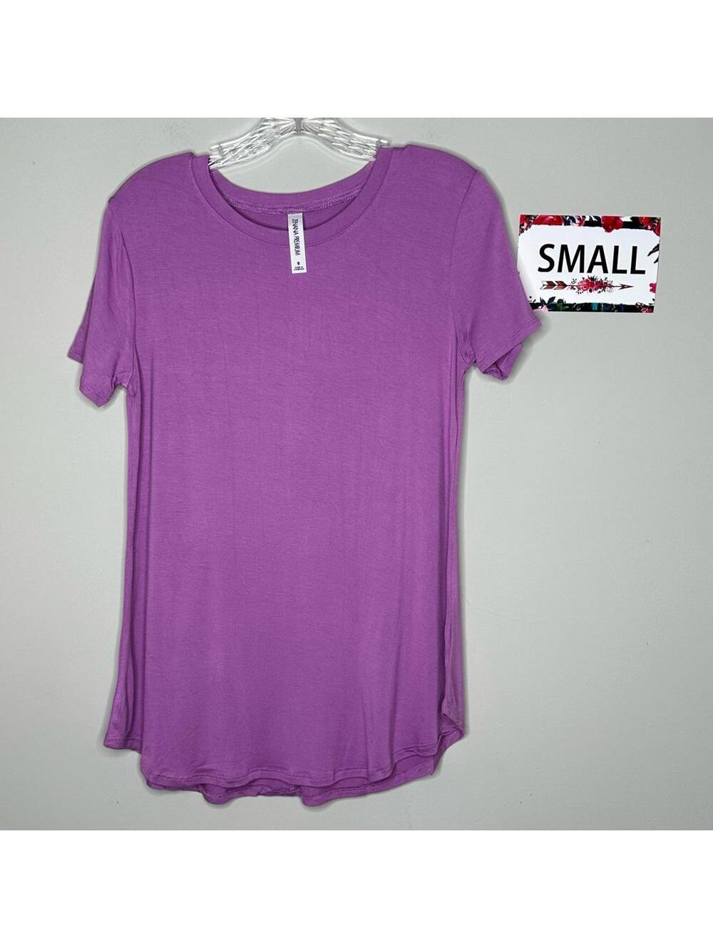 Zenana Premium S basic Tee shirt dark mauve Small